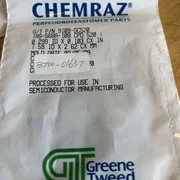 Applied Materials 3700-01657, G/T 9109-SC520, 0.299 ID x 0.103 CX, Chemraz
