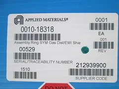 Applied Materials / AMAT 0010-18318 Rev 001 Gas Ring