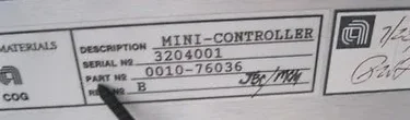 Applied Materials (AMAT) 0010-76036 CORE, MINI CONTROLLER P5000