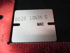 Applied Materials (AMAT) 0020-10436 PLATE COVER AUTOFILL