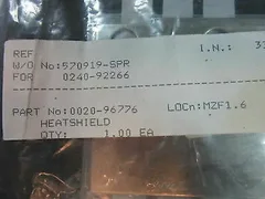 Applied Materials (AMAT) 0020-96776 Heat Shield