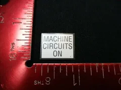 Applied Materials (AMAT) 0060-09019   LABEL, MACHINE CIRCUITS ON (PACK OF 36)
