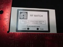 Applied Materials (AMAT) 0060-09339 LABEL RF MATCH