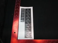 Applied Materials (AMAT) 0060-21483 LABEL SET, GEN RACK OUTLETS