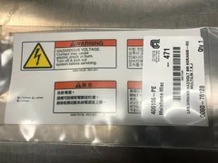 Applied Materials (AMAT) 0060-76128  LAB WRNING HAZ/VOLT SM HOR/ANSI-IEC MULTILI