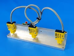 Applied Materials AMAT 0100-76055 PCB 0130-76055 + 3x Banner Mini-Beam SM31ELMHS