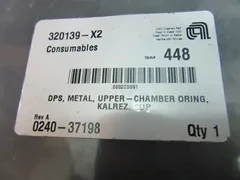 Applied Materials AMAT 0240-37198 DPS METAL UPPER-CHAMBER ORING KALREZ SUP