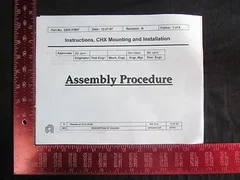 Applied Materials (AMAT) 0250-37857  Instructions CHX Mounting and Installment