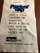 Applied Materials (AMAT) 3700-02719 Parker 2-224-UHP ORING ID 1.734 CSD .139 Vit