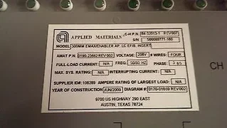 Applied Materials (AMAT) Electronic Box 0190-23662