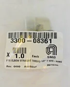 Applied Materials AMAT Straight Thread 1/2" Two-Ring Elbow Fitting 3300-08361