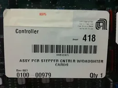 Applied Materials; ASSY PCB STEPPER CNTRLR W/DAUGHTER CARDS, P/N 0100-00979