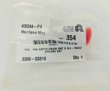 Applied Materials Tubing Adapter Union Fitting 3/8T x 3/4 3300-03310 SS