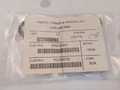 Bag of 12 AMAT 3700-02893 Seal Lip FLG,.625ID 1/8CSD