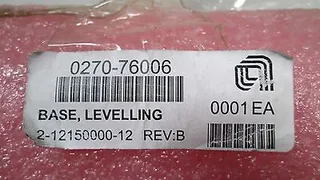Base Leveling AMAT# 0270-76006