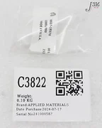 C3822 APPLIED MATERIALS THREAD, DUAL HE FEED, MID, HDP-CVD (NEW) 0020-18378