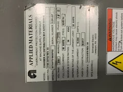 CHAMBER AC DISTRIBUTION BOX AXIOM 300MM APPLIED MATERIALS AMAT 0190-30702