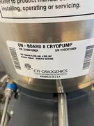 CTI-Cryogenics ON-BOARD 8 Cryopump PN: 8116041G002R