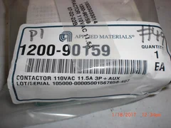 Electrical CONTACTOR MOELLER DIL00AM (AMAT) 1200-90159 110Vac 11.5A 3P+AUX