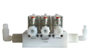 FURON 1110343 / AMAT 0190-13814 6 Valve Manifold Bypass HPV Trickle 1110343