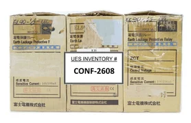 Fuji EL90PO Earth Leakage Relay and Current Sensor AMAT 0680-50075 Lot of 3 New
