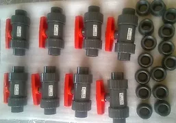 +GF+ Typ 346 FPM 991105 PVC Ball Valve DN20 3/4" d.25 AMAT P/N 0240-77292