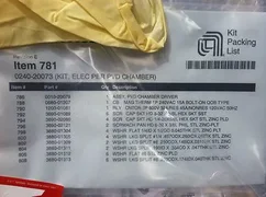 KIT, ELEC PVD CHAMBER Applied Materials; P/N 0240-20073