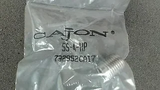 LAM - 921-250523-001 - PLUG, HEX HEAD, SWAGELOK SS-4-HP