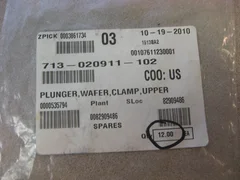 LAM PLUNGER, WAFER, CLAMP, UPPER, 713-020911-102, LOT OF 12,  NEW