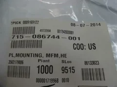 LAM RESEARCH 715-086744-001 PL, MOUNTING, MFM, HE