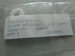  LAM RESEARCH 716-011572-001 CERAMIC RETAINER CLAMP 1/4 TURN 