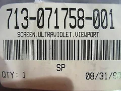LAM RESEARCH (LAM) 713-071758-001 SCREEN, ULTRAVIOLET, VIEWPORT
