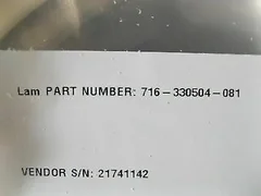 LAM RESEARCH (LAM) 716-330504-081   RING, FOCUS, 8, ESC, GUARD