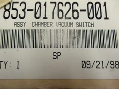 LAM RESEARCH VACUUM SWITCH 853-017626-001