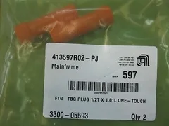 LOT OF 2 Applied Materials / AMAT 3300-05593 FTG TBG PLUG 1/2T X 1.81L ONE-TOUCH