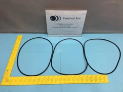 LOT OF 3  AMAT 3700-01318 ORING ID 10.975 CSD .210 75 DURO B, 136898