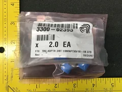 LOT OF 4 AMAT 3300-02393 FTG TBG ADPTR 3/8T 1/8MNPTX9/16-18 37D, 123290