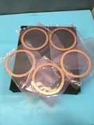 LOT OF 5 AMAT 3320-02241 GSKT 6" CFF OFHC COPPER SEAL, 122486