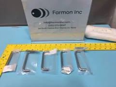 LOT OF 5 AMAT 3370-01194 HOLDER, RND 5/16DIA 4"LX1-1/4"H 8-32THD-IN, 143114