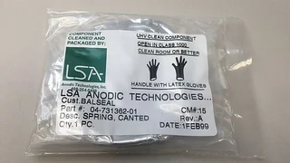LSA Anodic 04-731362-01 Spring Canted Radial Rev A For Novellus