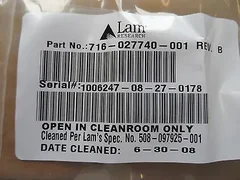Lam Research 716-027740-001 Rev. B Quartz Window