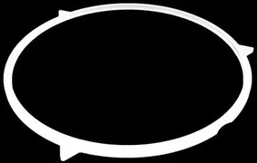 Lam Research 716-083172-002 Rev. 17-9/16&quot;ID ESC Chuck Wafer Shadow Ring