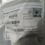 Lam Research FIXTURE,SHWRHD CENTERING,ALD OX,VXT 715-231319-004