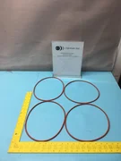 Lot of 4 AMAT 3700-01415 ORING ID 9.225 CSD .210 SILICONE 70DURO, 162773