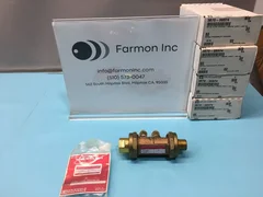 Lot of 4 AMAT 3870-00374 VALVE FLOW CONTROL 1.33GPM 1/2NPT-M/F BRS, 160003