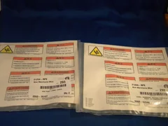 Lot of 4 AMAT Applied Materials 0060-02044 Warning Moving Parts Keep Away Labels