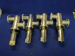 Lot of 4 Applied Materials 3870-01331 Nor-Cal NW 50 In-Line Pneumatic Valve