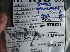 Lot of 4 New Amat Applied Materials 0150-04414 Cable Assy, NF3 Pressure Intlk