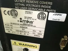 MKS Astex AX8403A, MKS PN: AX8403A, AMAT PN: 0190-36233, OZONE Generator