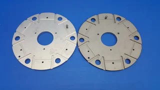 NOVELLUS 15-307812-00 SPINDLE FORK BOTTOM 200MM ( lot of 2 )